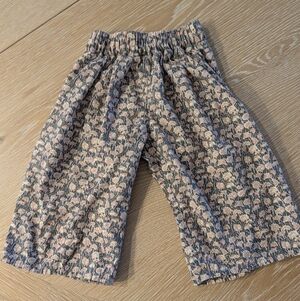 Zara 2T Girls Floral Wide Leg Pants